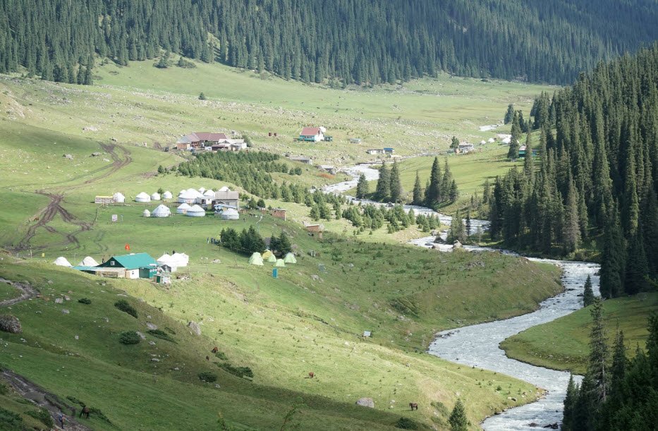 Altyn Arashan Valley, Near Karakol, Issyk-Kul, Kyrgyzstan